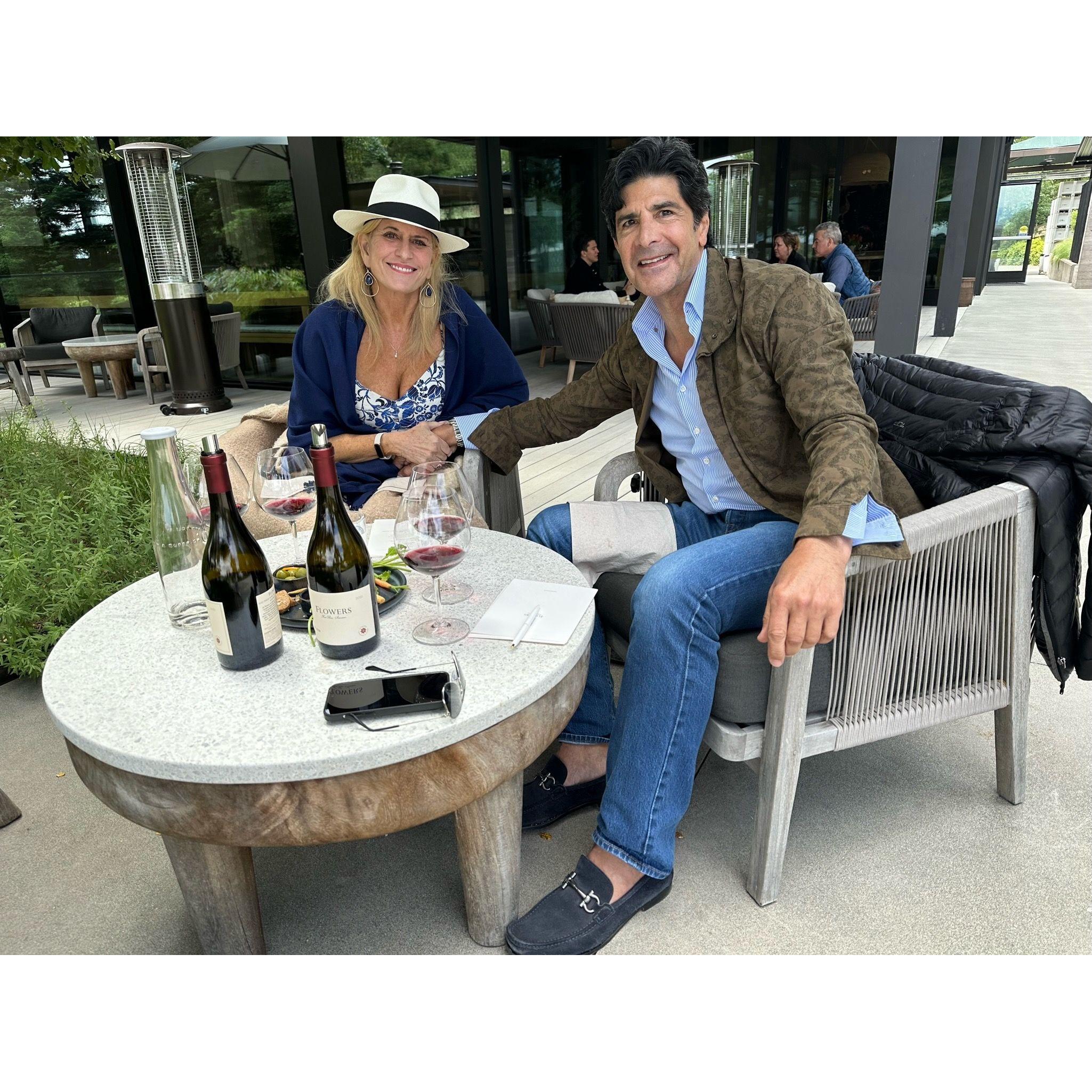 A wonderful afternoon of wine tasting.