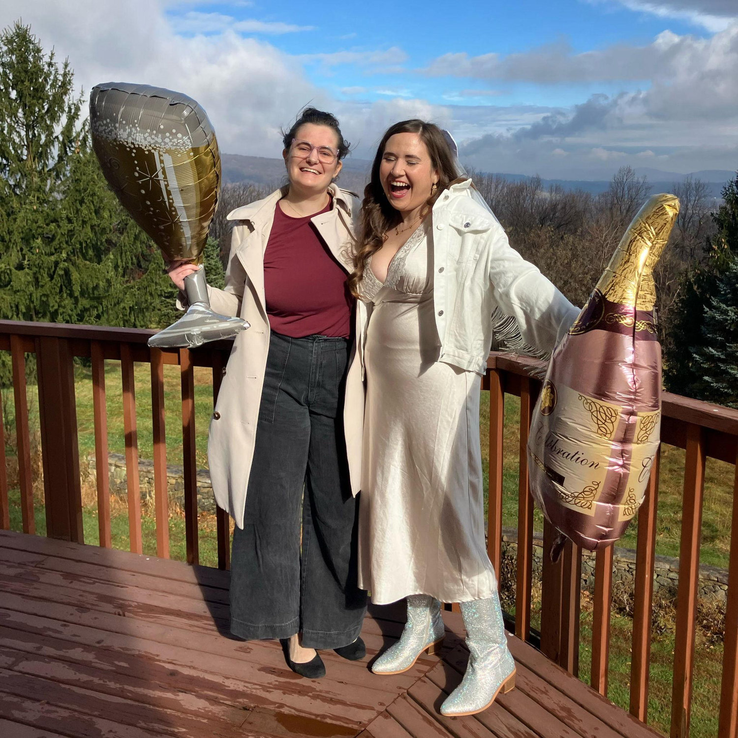 Grace and dear friend Jamee at her Bachelorette Party