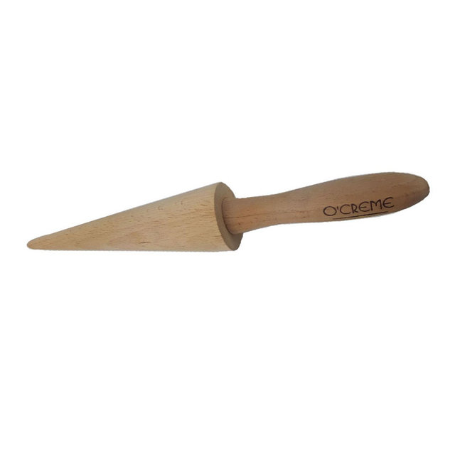 O'Creme Beechwood Pizzelle Cone Roller, 9.25"