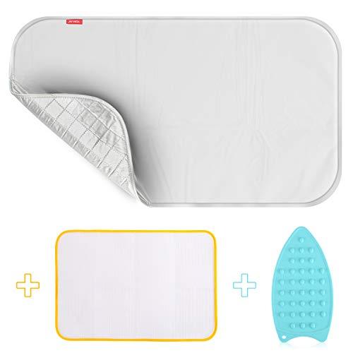 YQMAJIM Ironing Blanket Ironing Mat,Upgraded Thick Portable Travel Ironing Pad,Isolate Heat Pad Cover for Washer,Dryer,Table Top,Countertop,Ironing Board for Small Space-19 x 33 inch