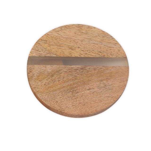 Thirstystone® Acacia Wood Stripe Round Coaster