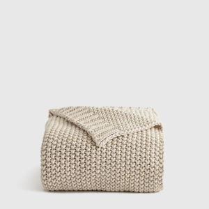 Cotton Fisherman Throw in Natural