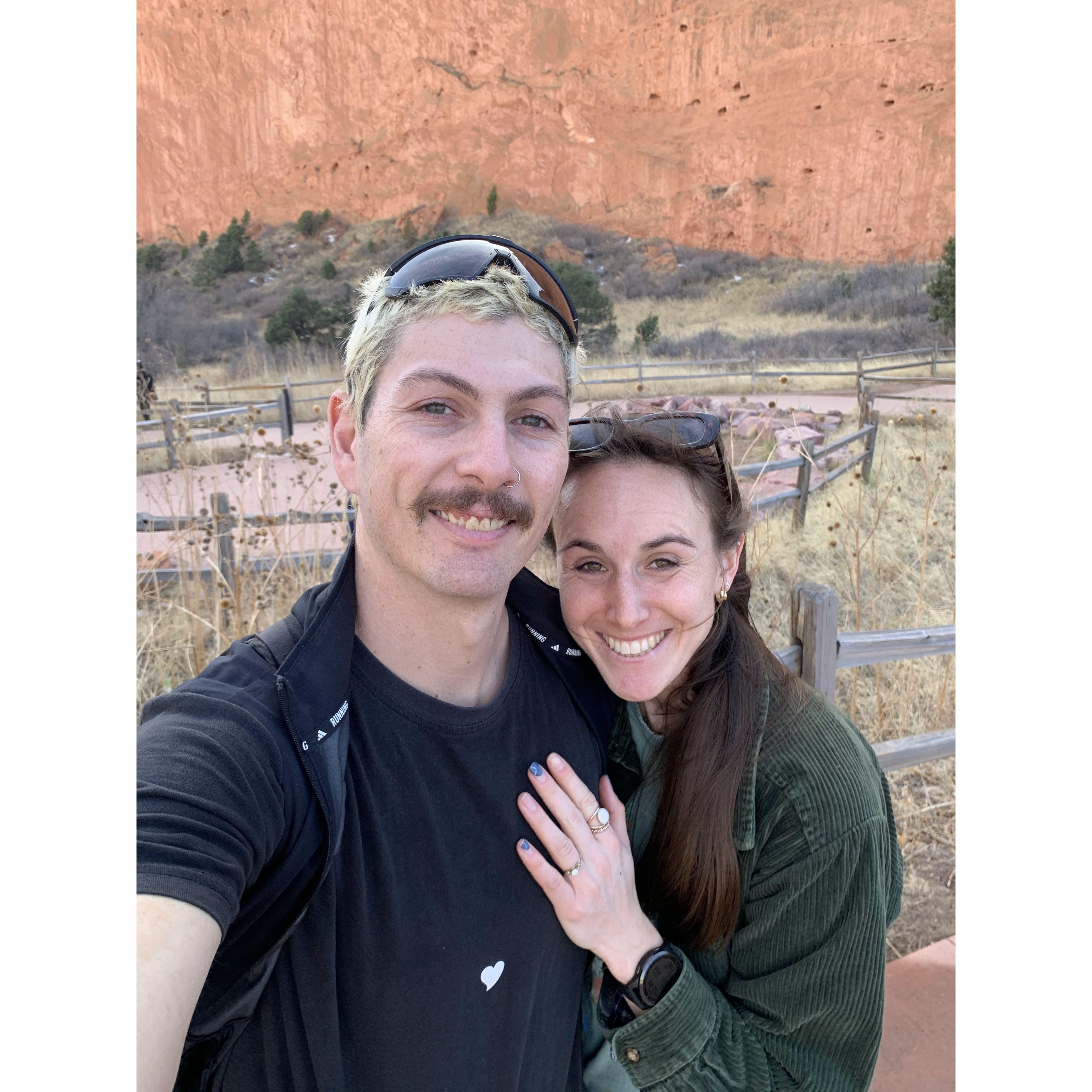 Garden of the Gods, CO. 
Where Jordan proposed to Alexa on her birthday :)