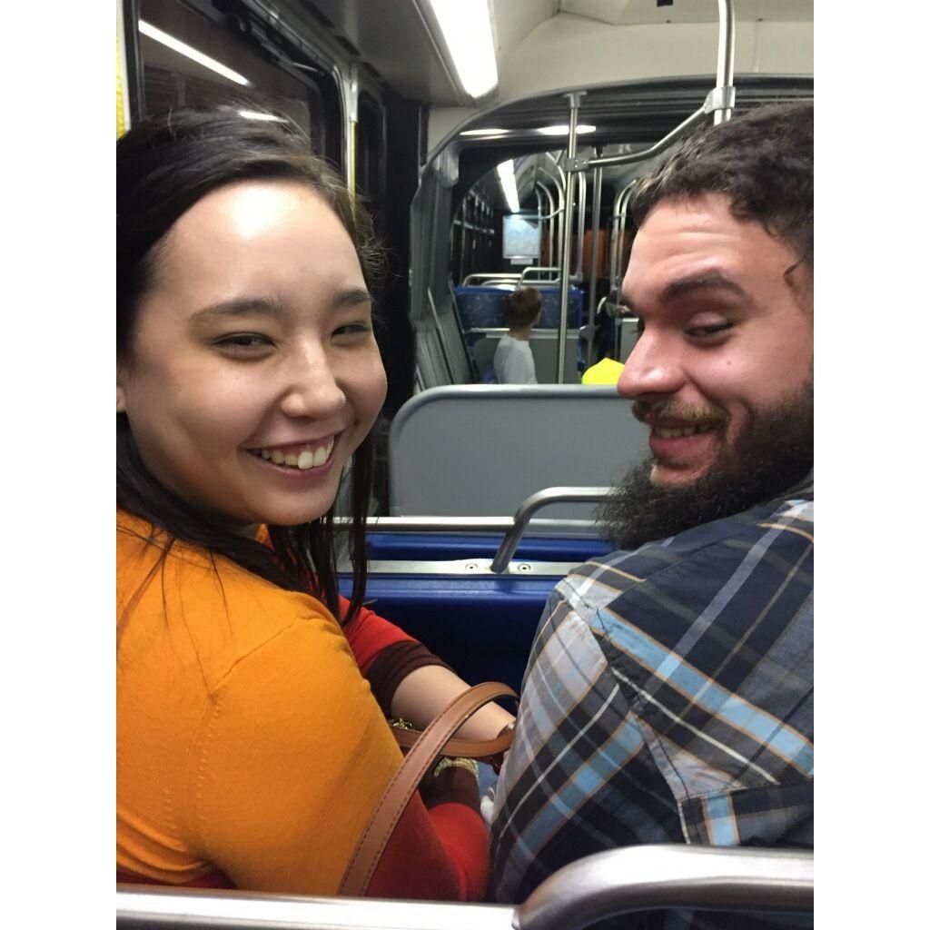 Riding on the buuuus, riding on the buuuus