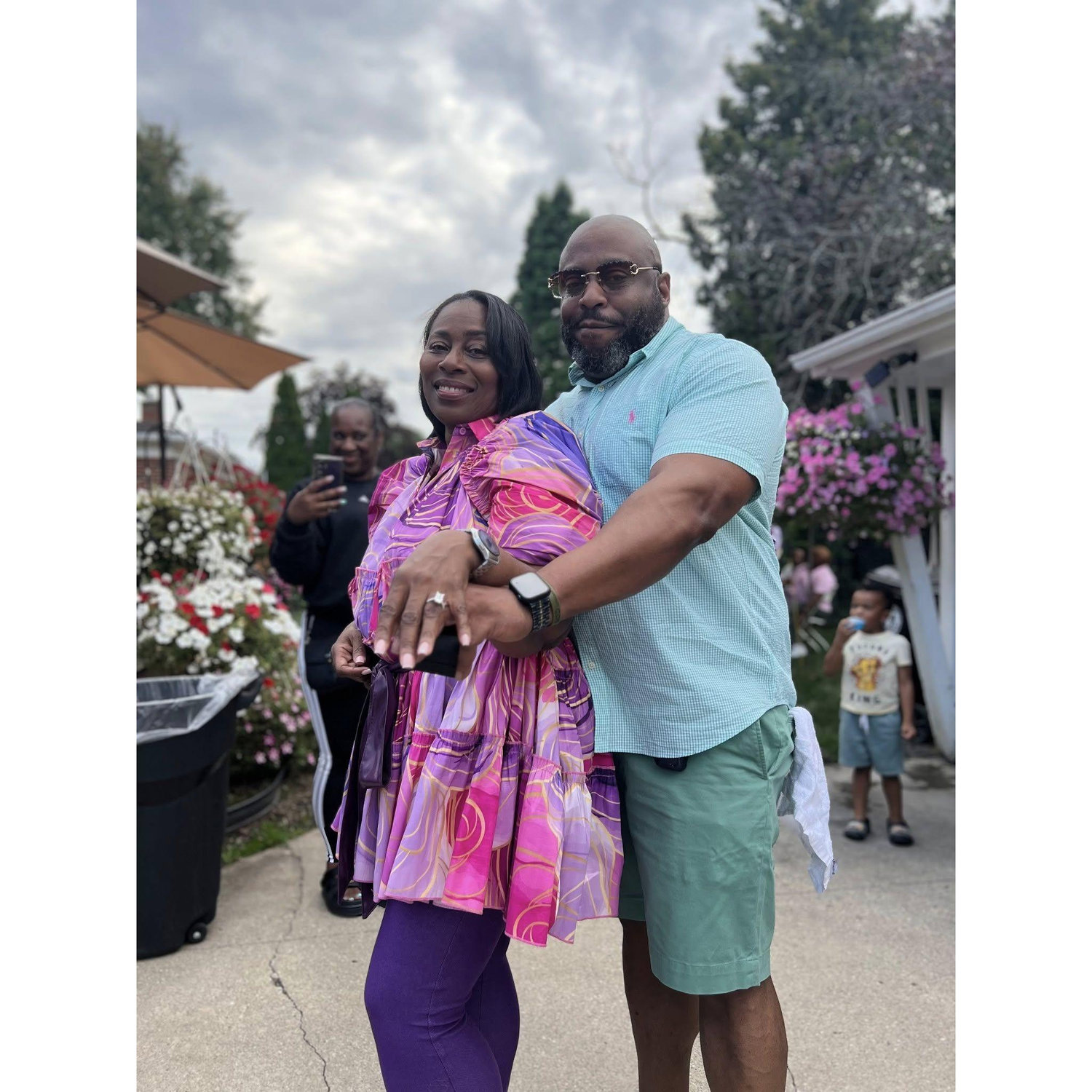 The future Mr. & Mrs. Parks. Best day ever!