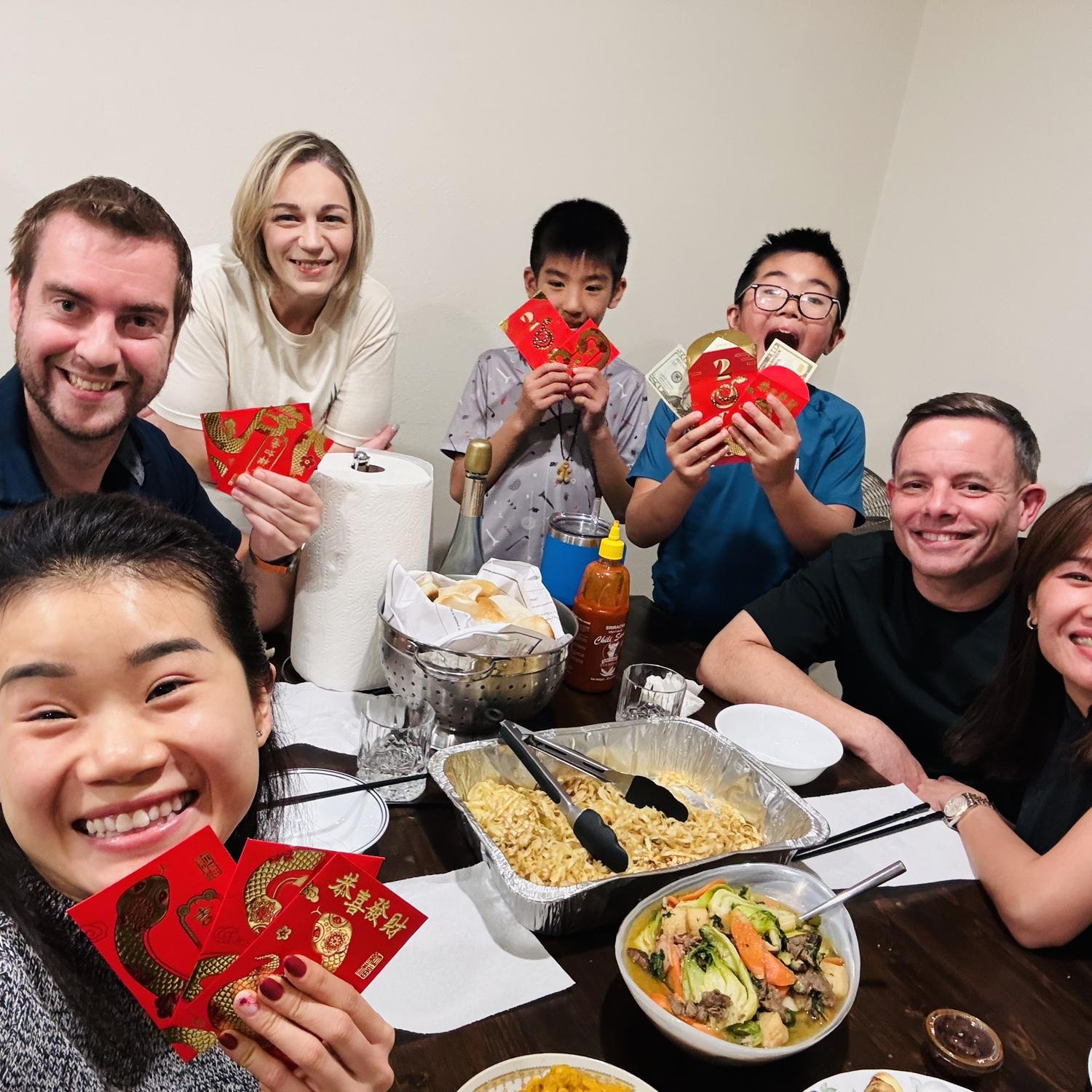 🏮 Celebrating Tết with Sunny, June’s nephews, Aaron, & Rebecca