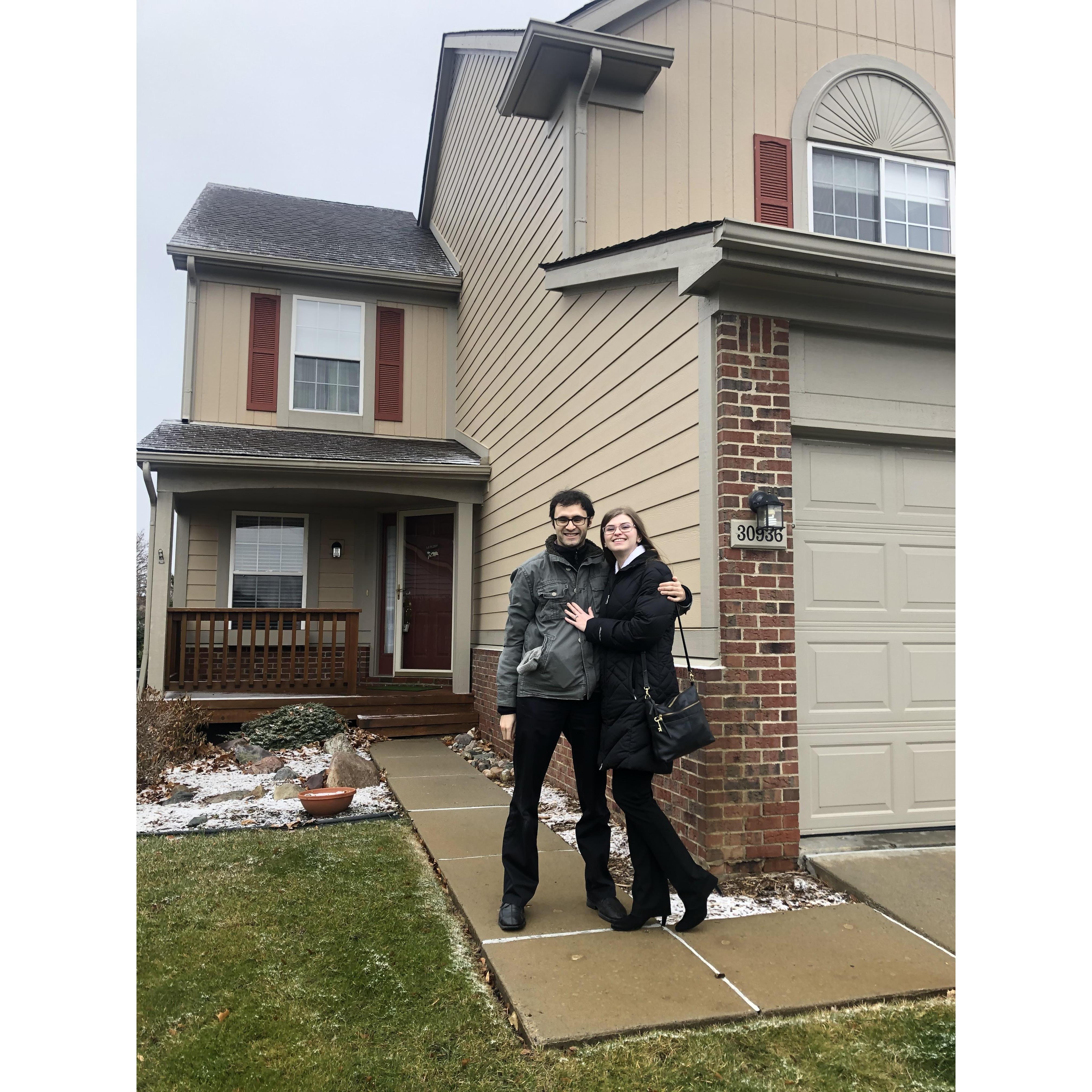 Circa December 3, 2019. The day we closed on our first home!