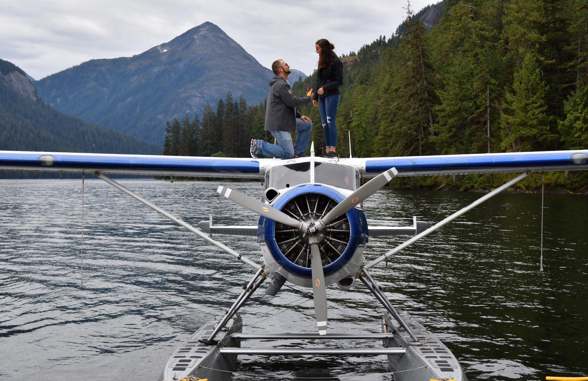 We’re engaged in the middle of the Misty Fjords National Monument!