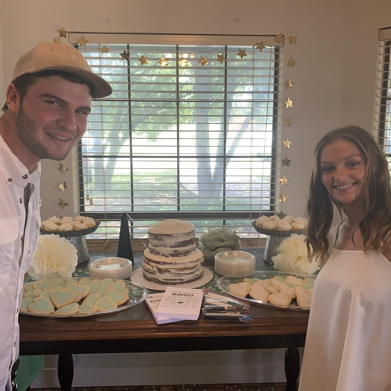 Our wonderful dessert table from the engagement party