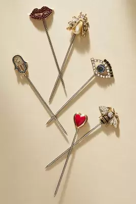 Joanna Buchanan Lucky Charm Cocktail Picks, Set of 6