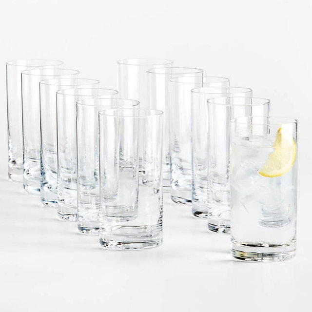 Aspen 18-Oz. Highball Glasses, Set of 12