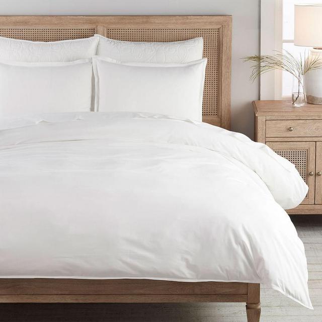 Spencer Washed Organic Cotton Duvet,  Full/Queen, White