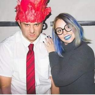 Halloween 2017 - Anger & Sadness from Inside Out.