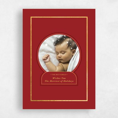 Red Holiday Card - Colima Foil
