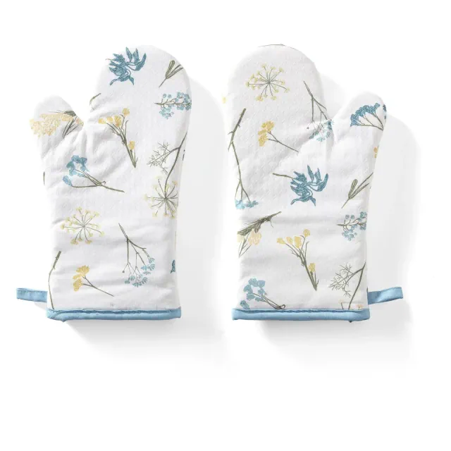 Lenox Wildflower All-Over Oven Mitts - Set of 2