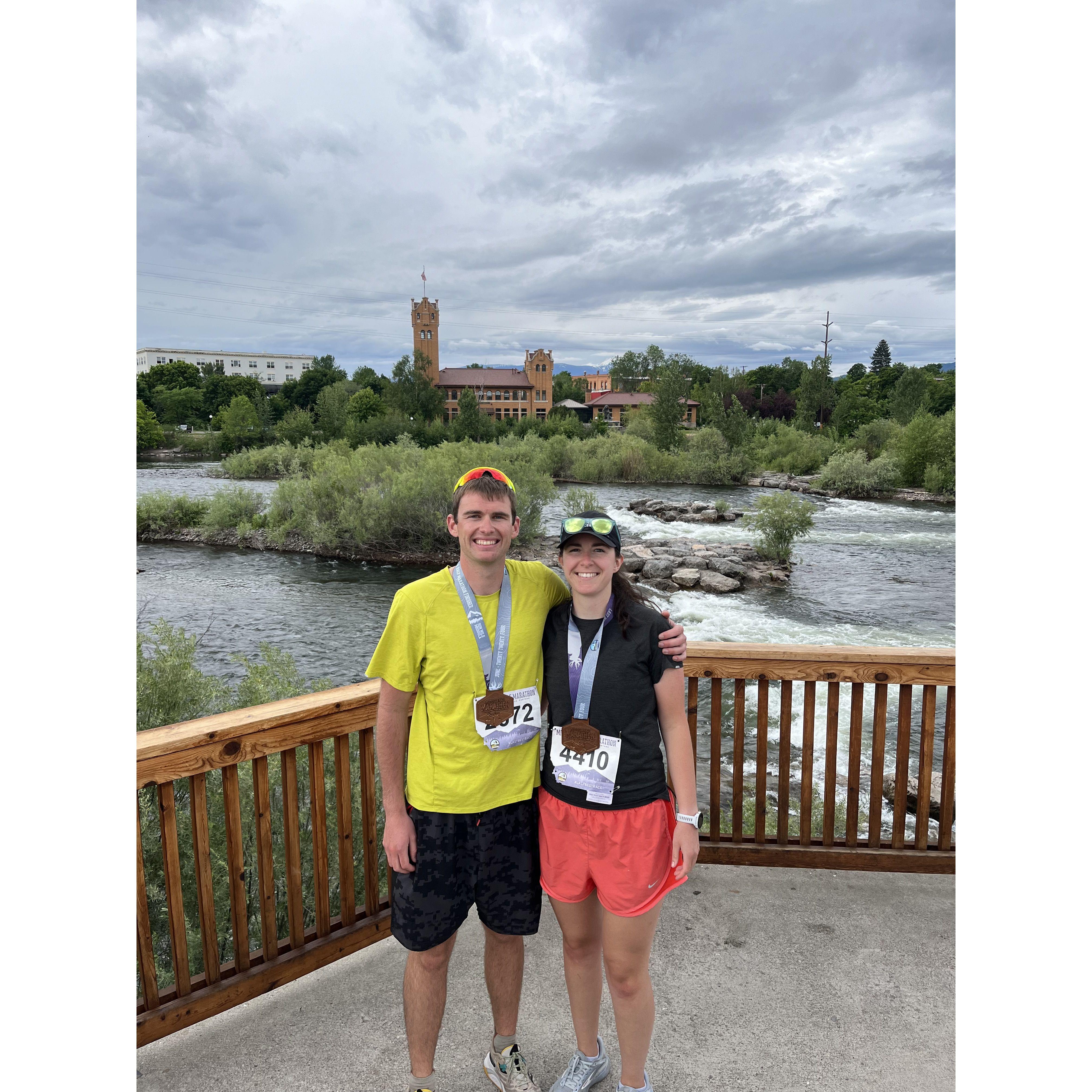 Missoula Half Marathon - Brittany's first half marathon and Colin's second!