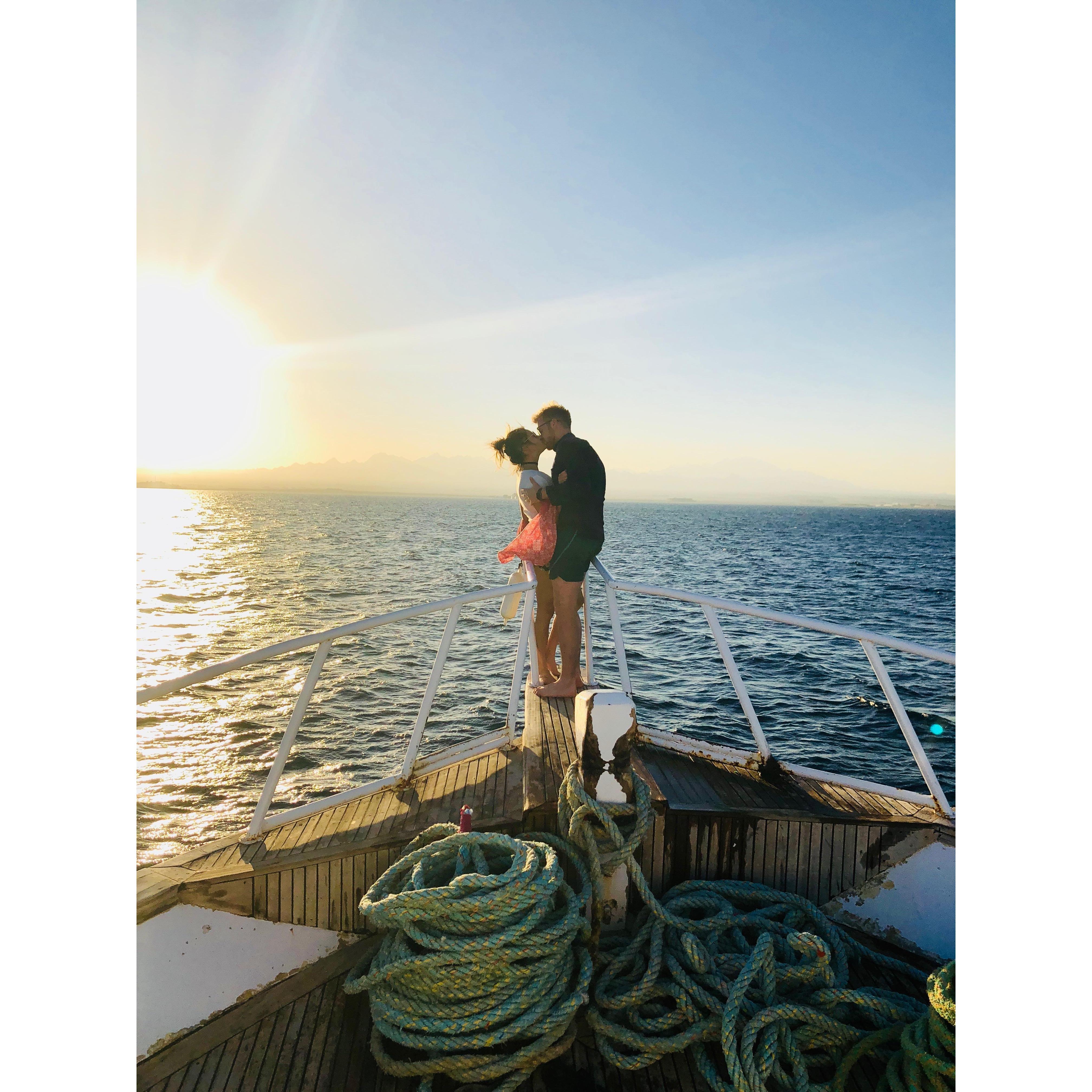 Snorkeling and boating in the Red Sea, Egypt - Feb 2018