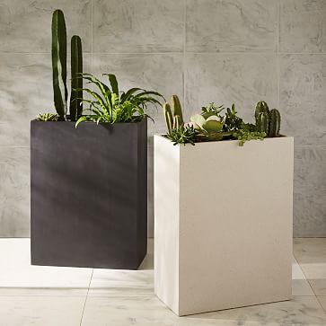 Cityscape Planters - Tall Double Black