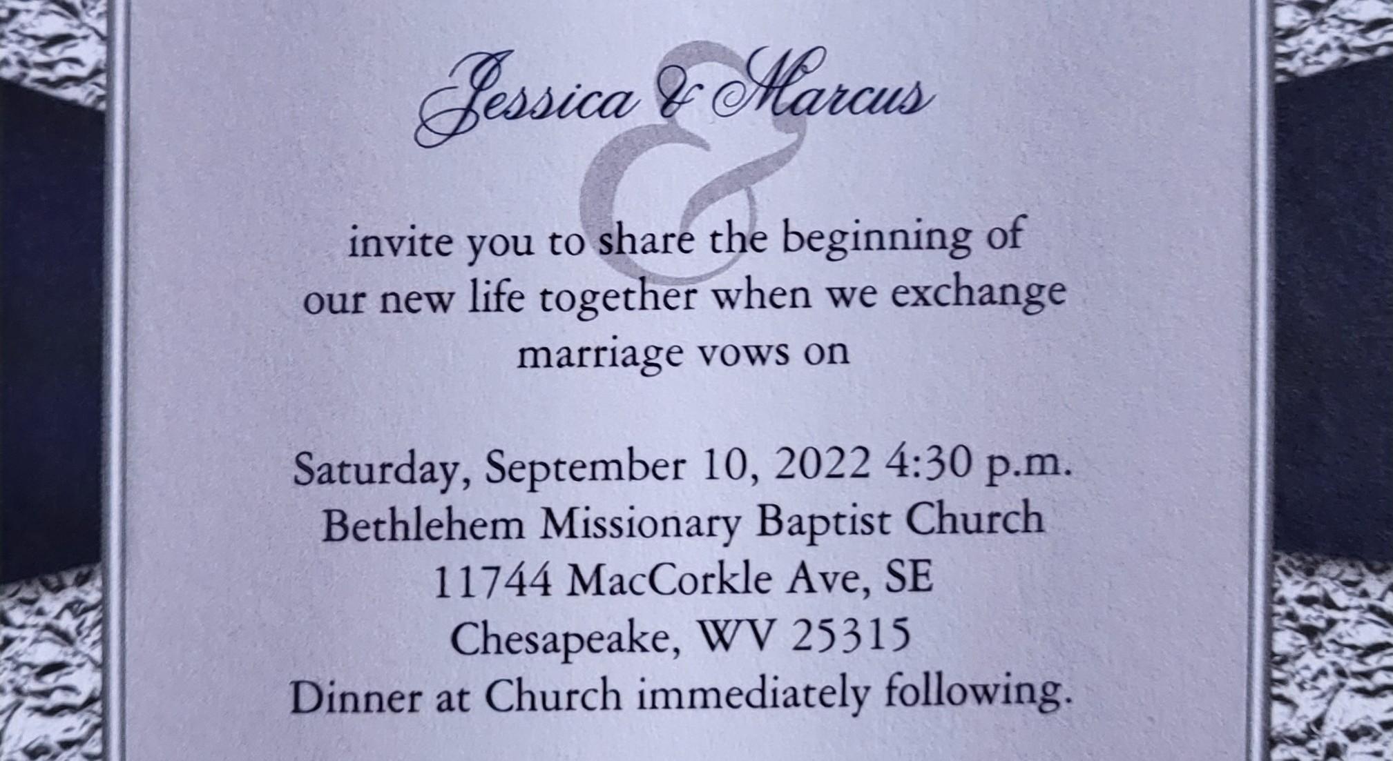 The Wedding Website of Jessica Hager and Marcus Lee