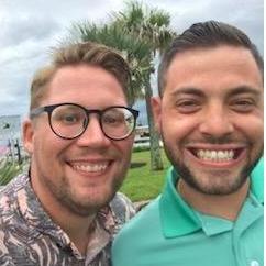 Us in Florida, enjoying some Bloody Mary's and good times.