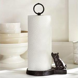 Vintage Blacksmith Pig Paper Towel Holder
