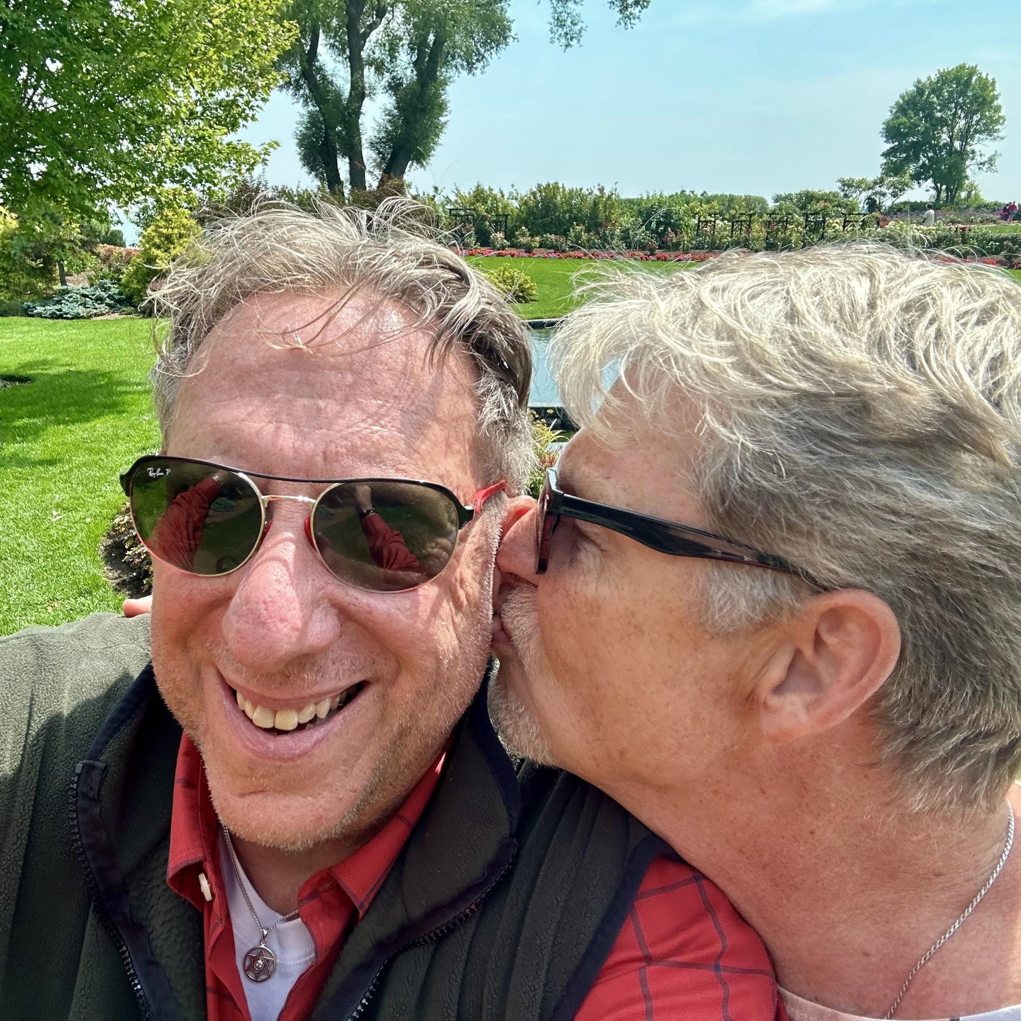 A stop in beautiful gardens in Manitowoc on one of our wonderful road trips.