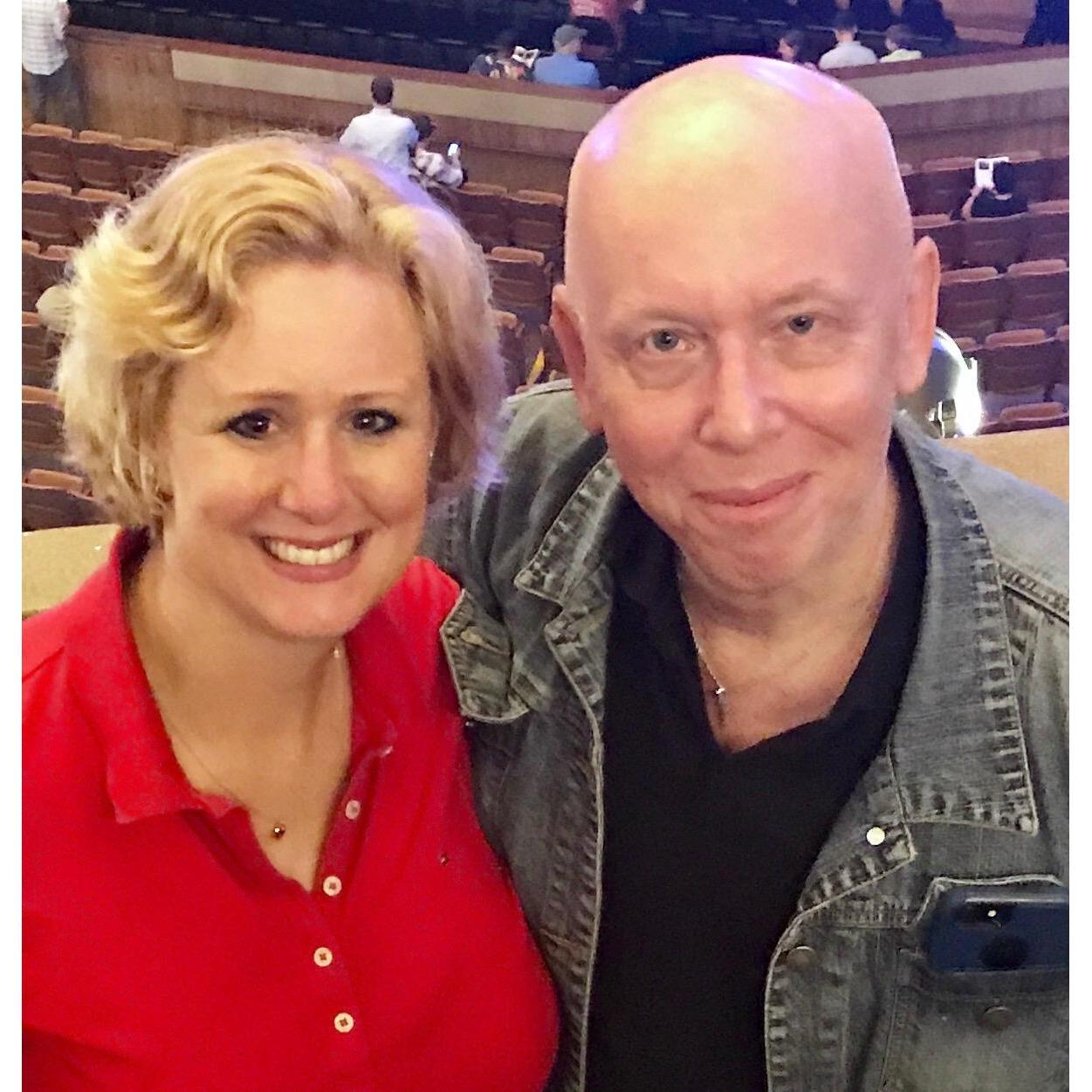 We love going to concerts together!! This is us at the Yes concert- Sept. 2017 at Wolf Trap