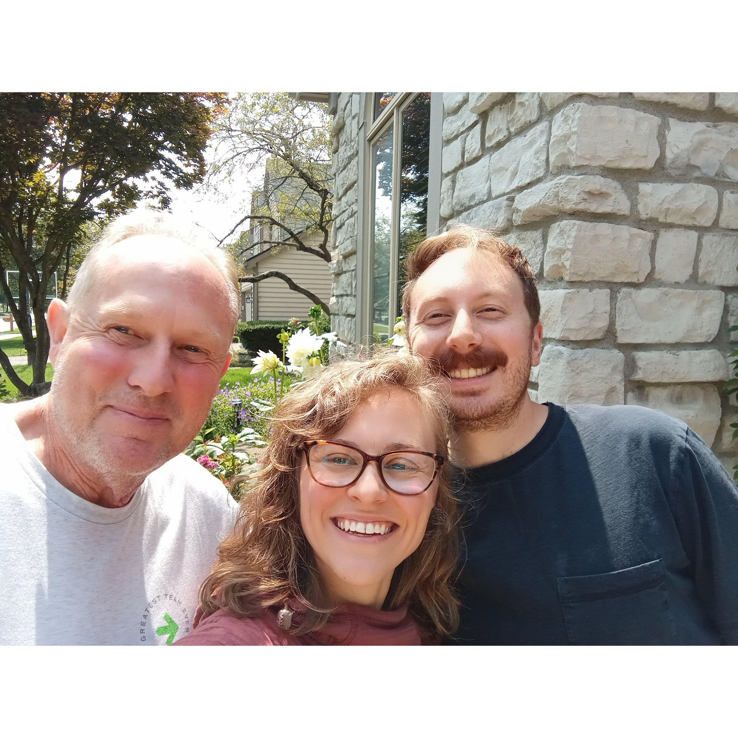 Stopping to visit family on our drive to New York (Hanna's uncle John Mark)