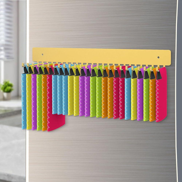 Can Cooler Sleeves Holder Magnetic for Fridge/Wall Mounted, 25 Hooks Metal Beer Can Sleeves Storage Organizer and Dispenser, Gifts for Men Dad, Home Bars,Gold,02