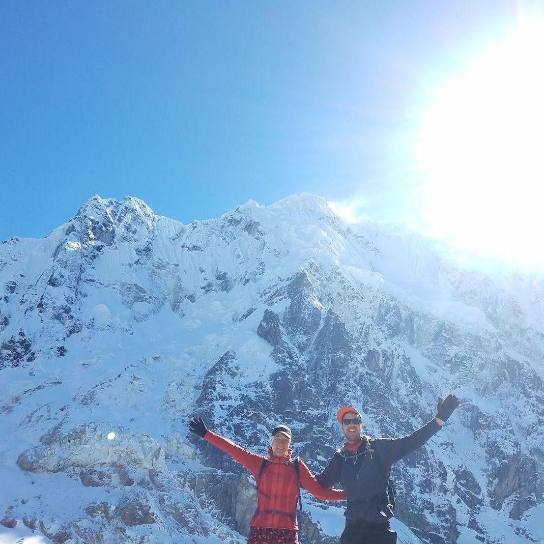 We've always had a supportive relationship, and we needed all the support we could get during this hike to the top of the Salkantay Pass, over 15,000 ft above sea level!