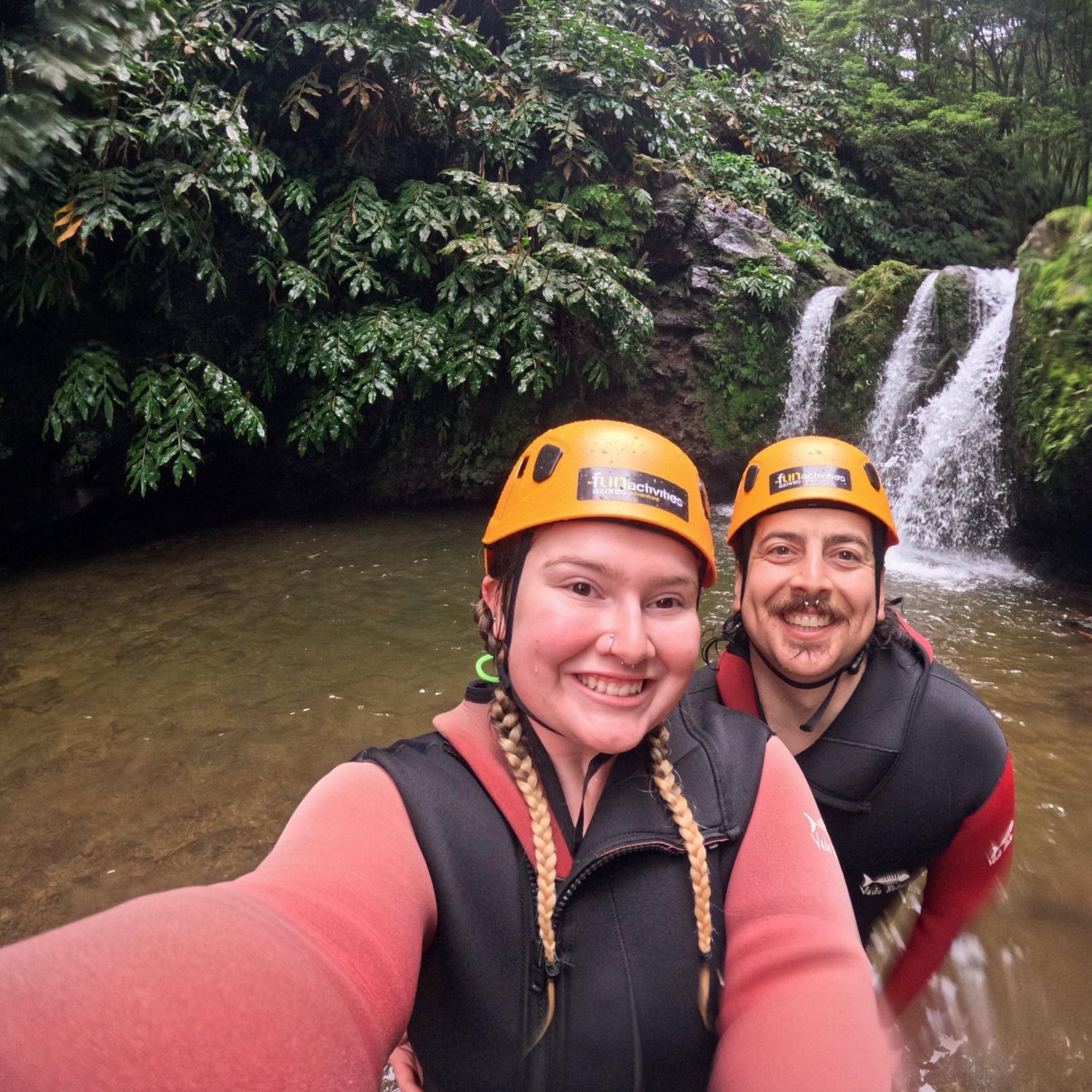 Canyoneering on São Miguel Island in the Azores.