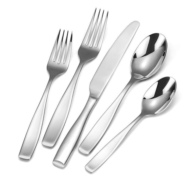 60-Piece 18/10 Stainless Steel Flatware Set for 12, Heavy Duty Silverware Set, High End Flatware, Dishwasher Safe, Ideal for New Home Essentials Gift