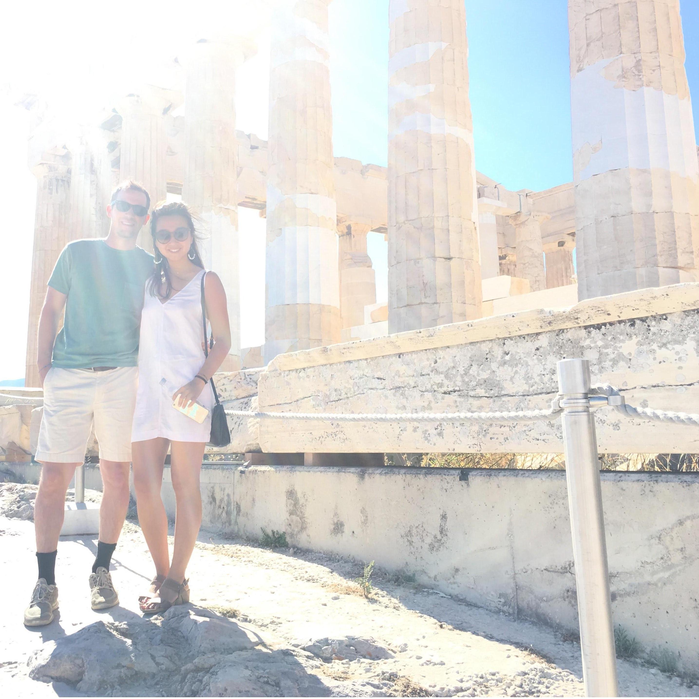 Standing atop the Acropolis