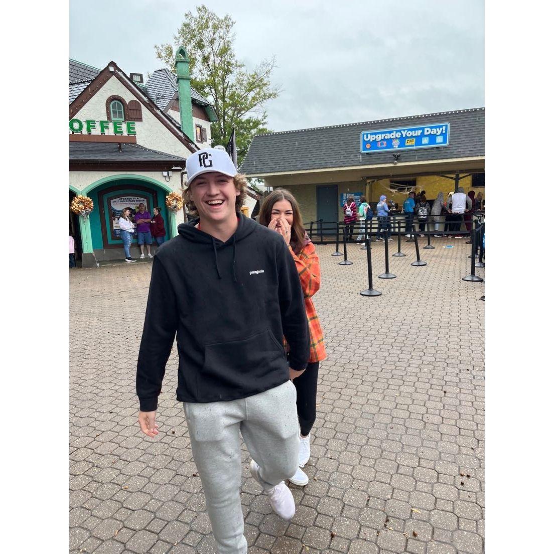 First picture together in Kings Dominion