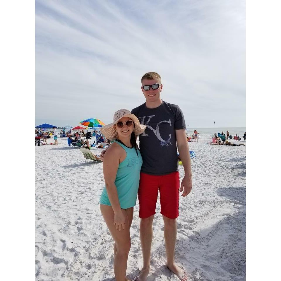 First time on the beach together February 2018 Siesta Keys