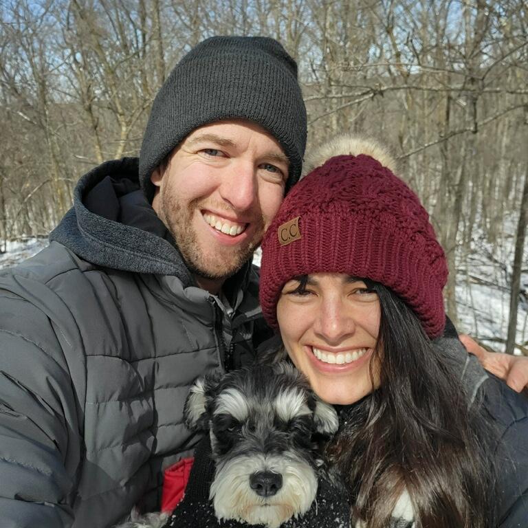 We love going out in the snow with Tootsie