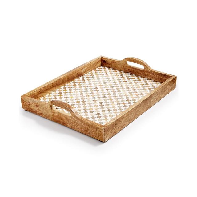 Home Essentials Congo Large Tile & Wood Tray