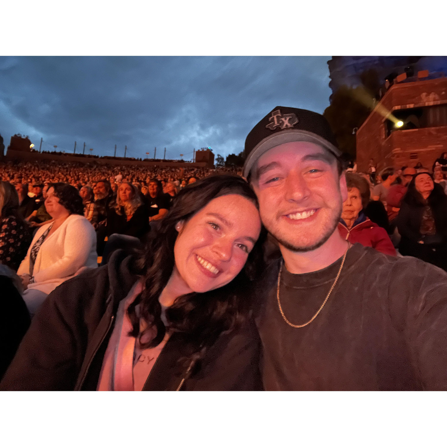 Our first photo together at the I Can Only Imagine 2 shoot at Red Rocks, CO.