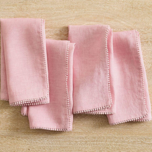 Monique Lhuillier Signature Napkins, Set of 4 - Peony