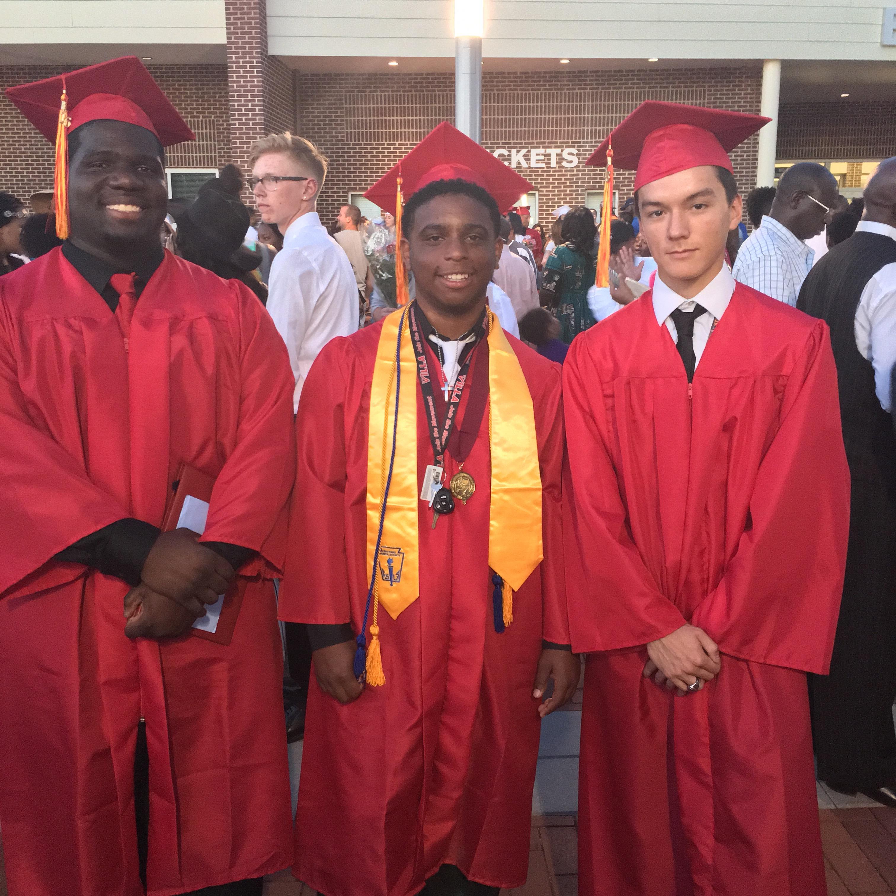 Robert, Will, and Mike graduating from High School!