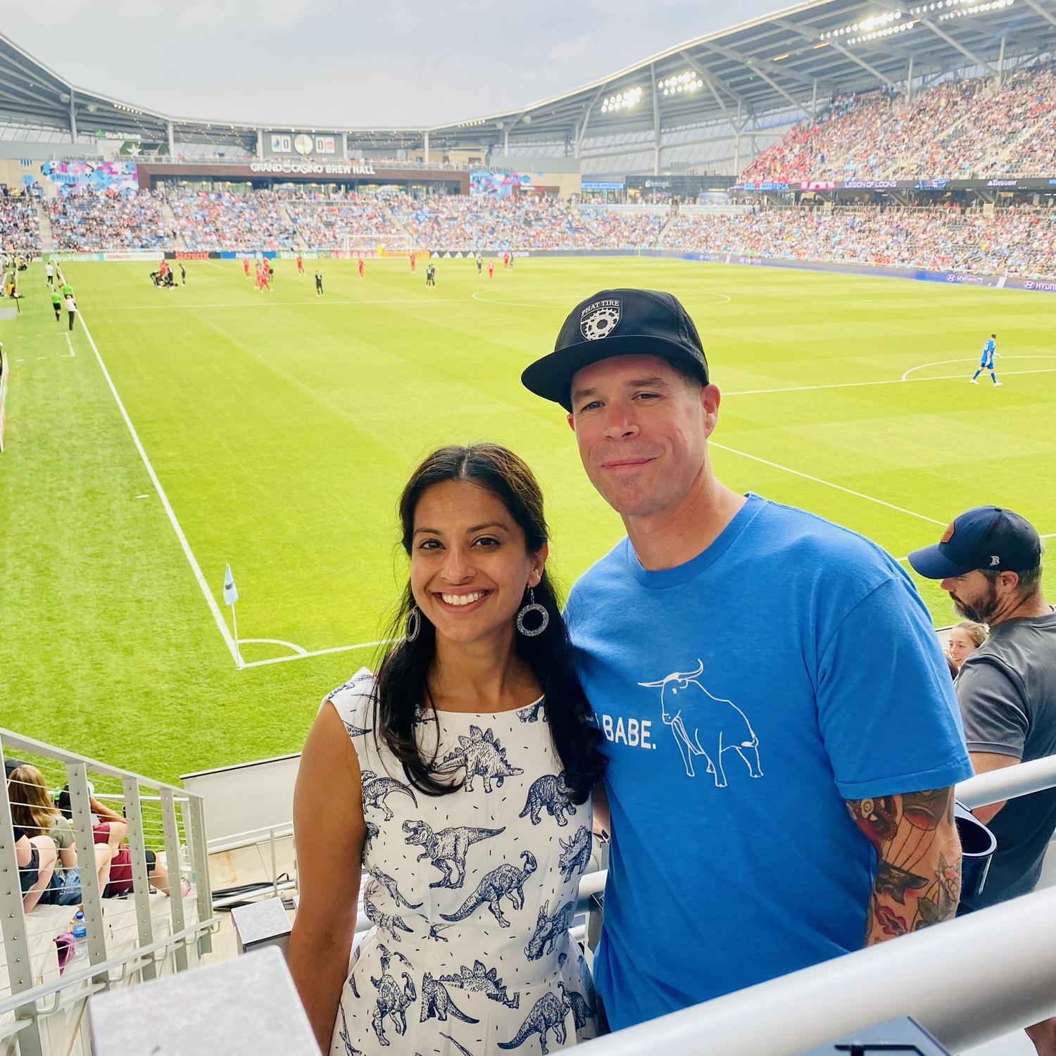 Our first soccer game! ⚽️