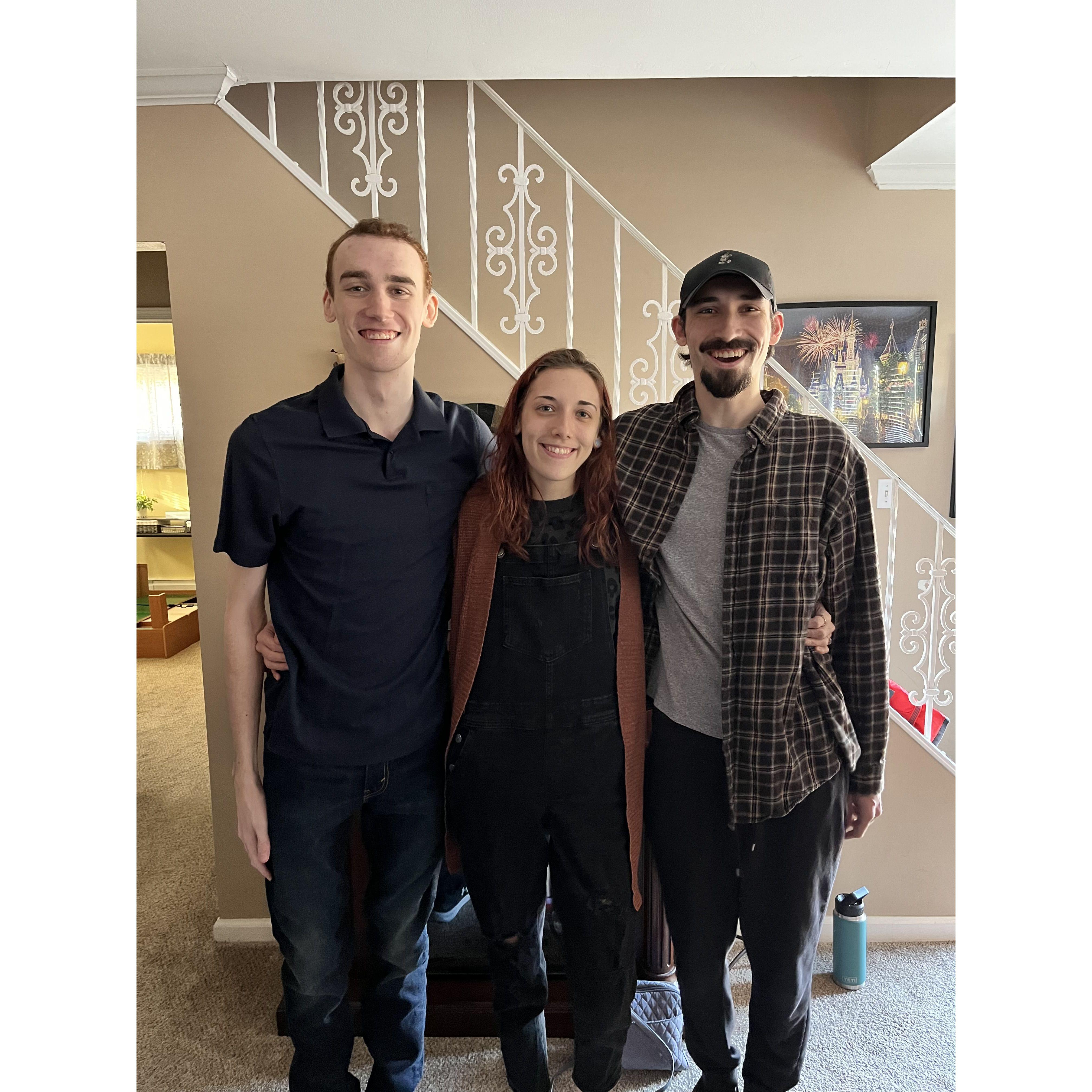 Jess with her brothers, Tim and Chris (the three best friends that anyone could have!)