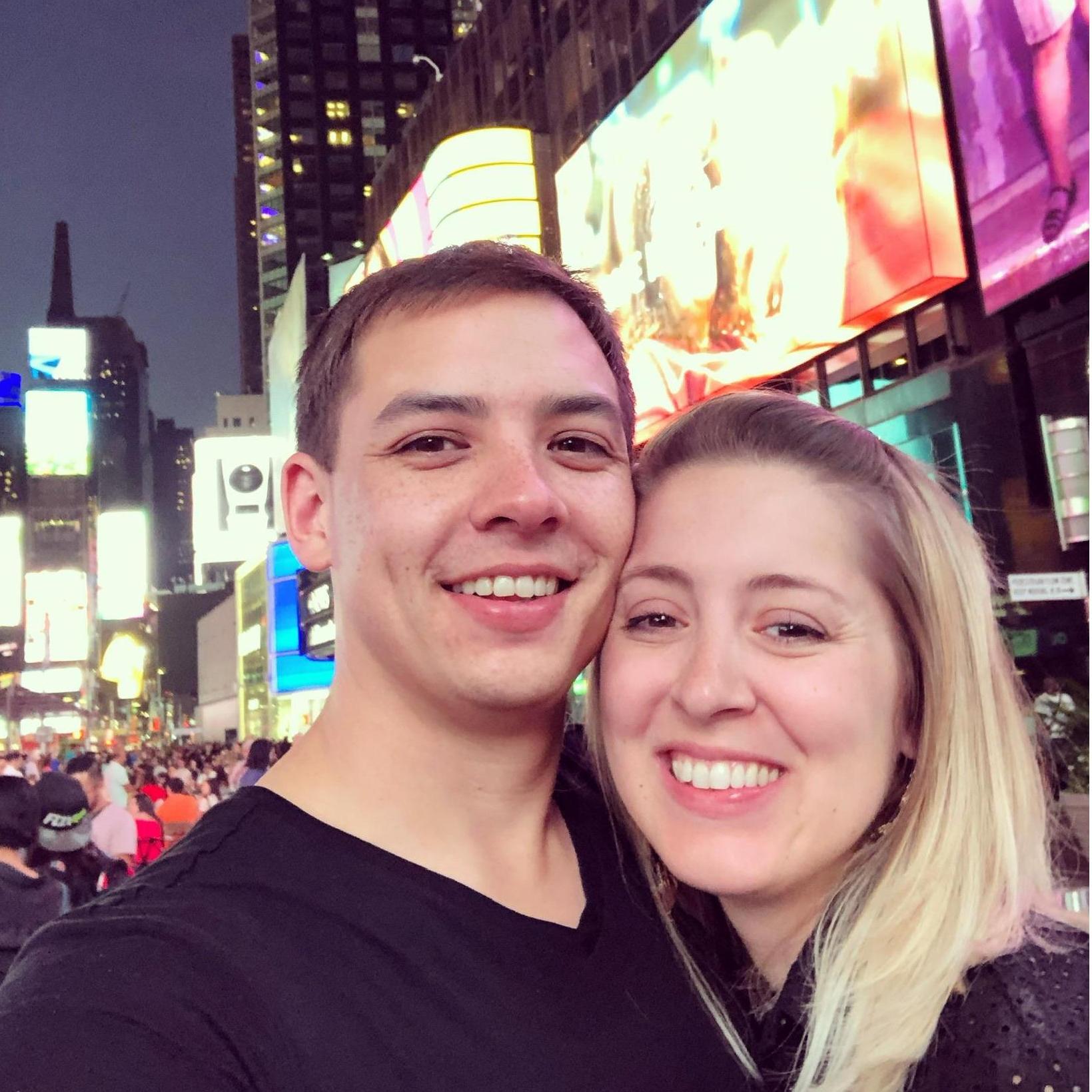 One of our last nights in NYC before we moved. We made sure to see Times Square one more time.