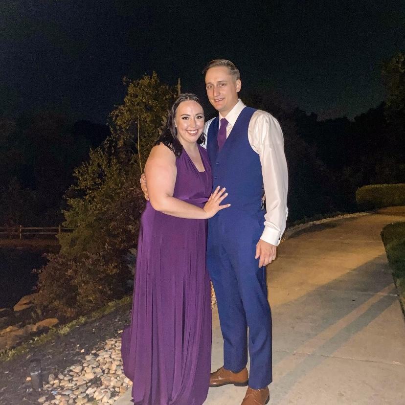 When we both got to be in Aaron & Kortni’s wedding ❤️