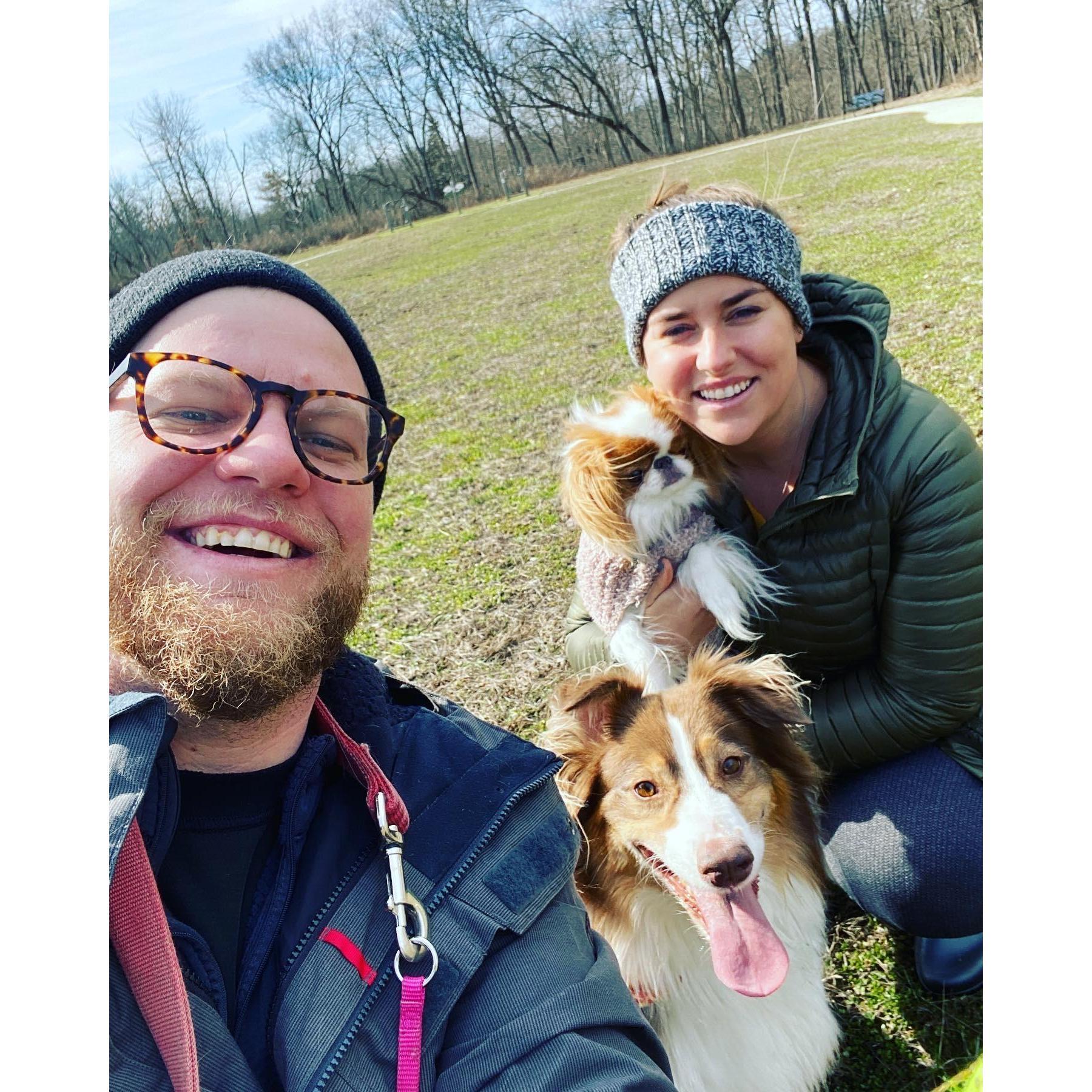 Doggy park date in Ault Park