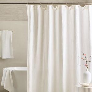 European Linen Shower Curtain | Quince in Ivory