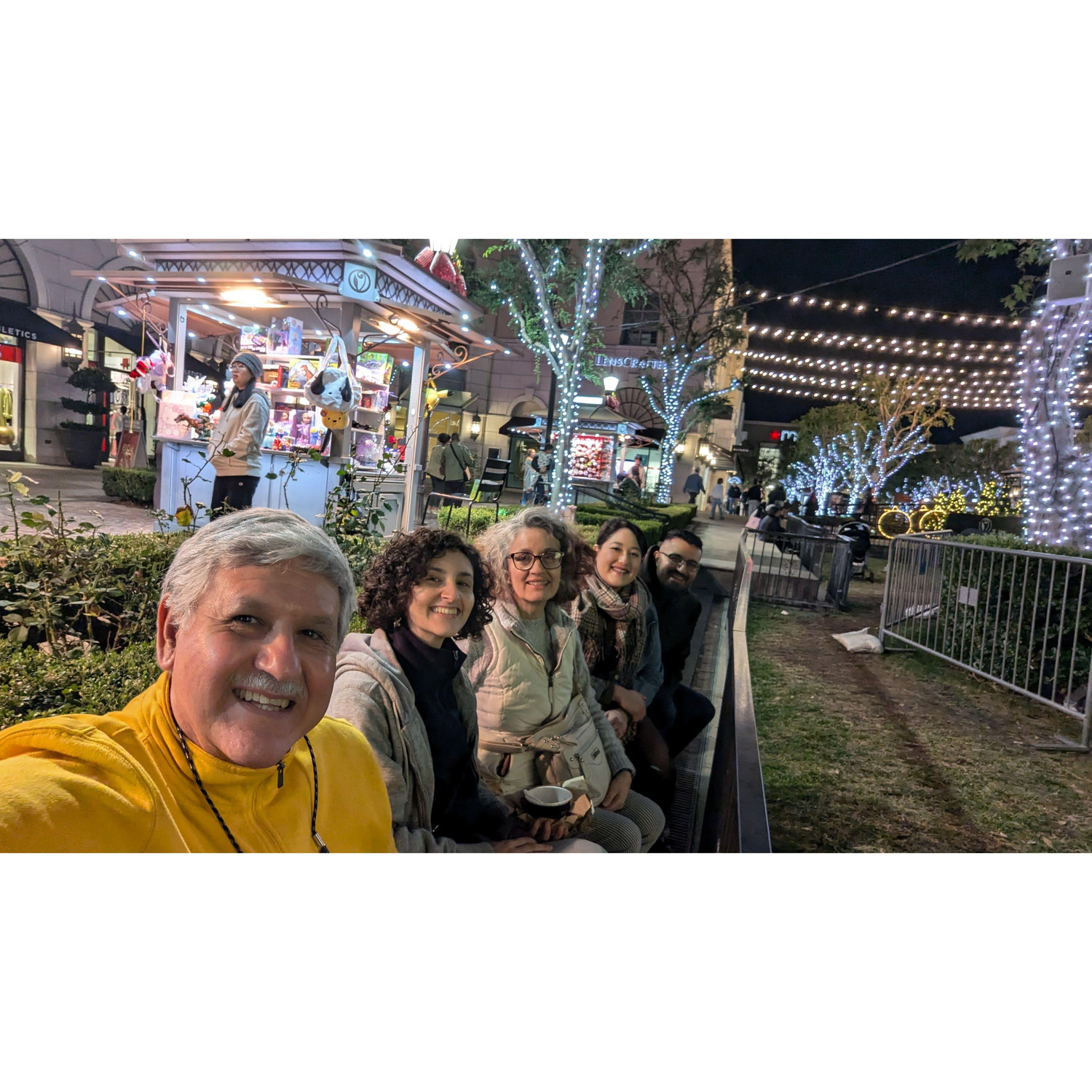 We were all cold but enjoyed ice cream huddled up together.