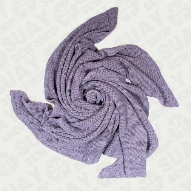 Deadstock Waffle Cotton Throw Blanket
