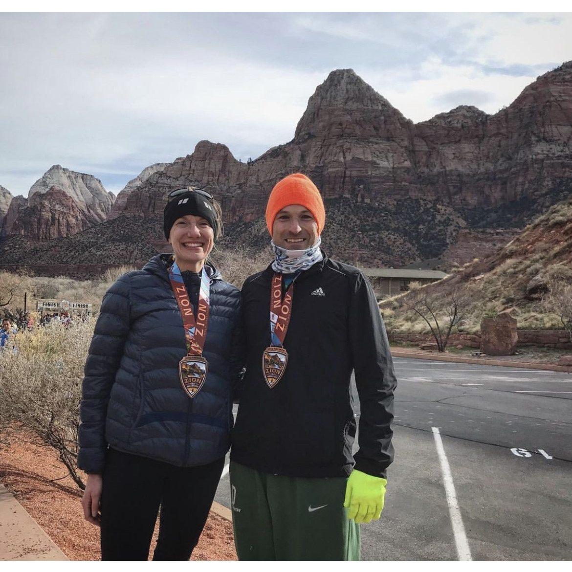 Traveled to Zion National Park in Utah for a half Marathon! February 2020 right before the pandemic started. 