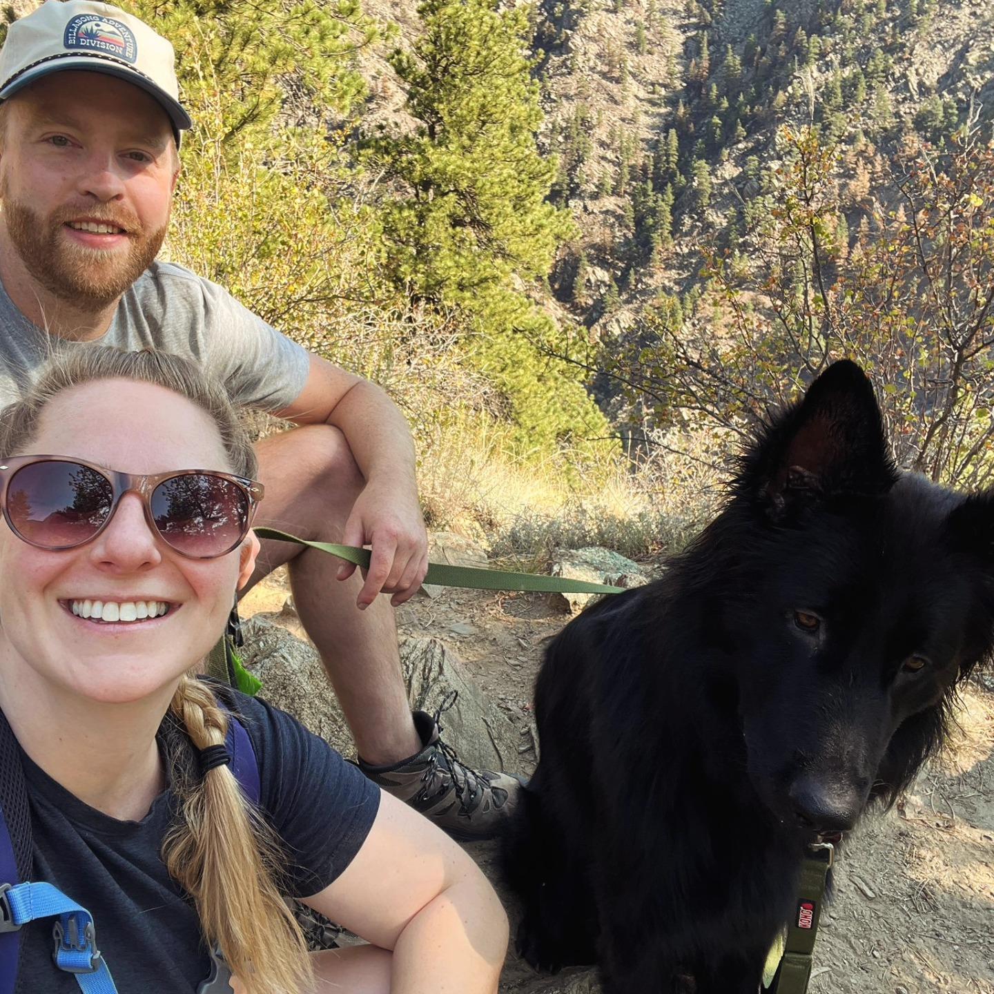 First hike with Bash Boy Dog